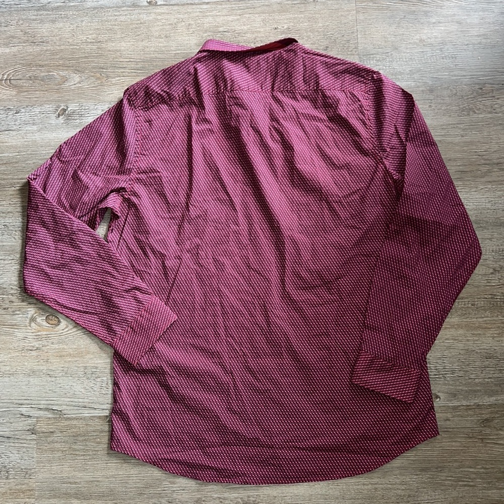 ✨NWT Lords of Harlech men's bottom down long sleeves Cotton shirt Size XL - Picture 3 of 8